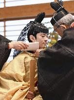 Coming-of-age rites for Japan Prince Hisahito