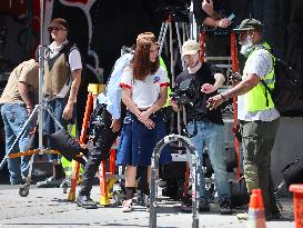 Lola Jung Filming A Commercial - NYC