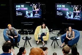Minister Delegate for AI and Digital Affairs Clara Chappaz At Station F - Paris