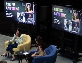 Minister Delegate for AI and Digital Affairs Clara Chappaz At Station F - Paris