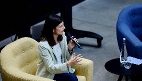 Minister Delegate for AI and Digital Affairs Clara Chappaz At Station F - Paris