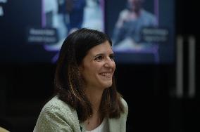 Minister Delegate for AI and Digital Affairs Clara Chappaz At Station F - Paris