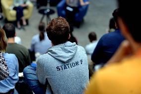 Minister Delegate for AI and Digital Affairs Clara Chappaz At Station F - Paris