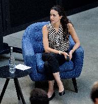 Minister Delegate for AI and Digital Affairs Clara Chappaz At Station F - Paris