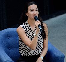 Minister Delegate for AI and Digital Affairs Clara Chappaz At Station F - Paris