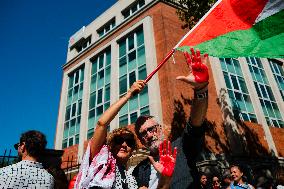 Protests Against Israel for Labeling Flotilla Activists as Terrorists - Madrid