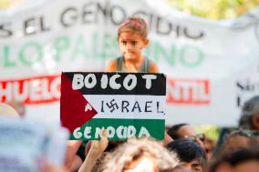 Protests Against Israel for Labeling Flotilla Activists as Terrorists - Madrid