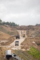 Philippe Tabarot Visits A69 Motorway Construction Site - Cuq Toulza