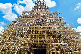Agartala Artisans Build Durga Puja Panda - India