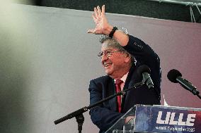 Jean-Luc Melenchon Speaks At Annual Flea Market - Lille