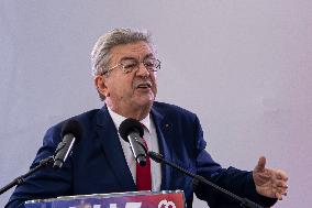 Jean-Luc Melenchon Speaks At Annual Flea Market - Lille