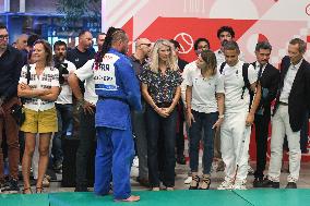 Marie Barsacq Attends Paralympic Games Anniversary Celebration - Saint-Ouen