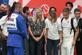 Marie Barsacq Attends Paralympic Games Anniversary Celebration - Saint-Ouen