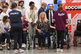 Marie Barsacq Attends Paralympic Games Anniversary Celebration - Saint-Ouen