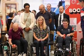 Marie Barsacq Attends Paralympic Games Anniversary Celebration - Saint-Ouen