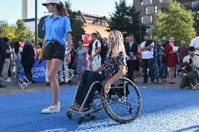 Marie Barsacq Attends Paralympic Games Anniversary Celebration - Saint-Ouen