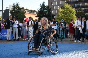 Marie Barsacq Attends Paralympic Games Anniversary Celebration - Saint-Ouen