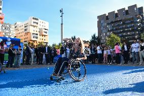 Marie Barsacq Attends Paralympic Games Anniversary Celebration - Saint-Ouen