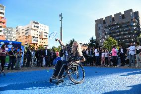 Marie Barsacq Attends Paralympic Games Anniversary Celebration - Saint-Ouen