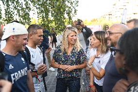 Marie Barsacq Attends Paralympic Games Anniversary Celebration - Saint-Ouen