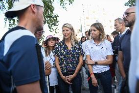 Marie Barsacq Attends Paralympic Games Anniversary Celebration - Saint-Ouen