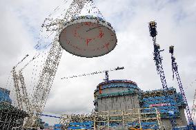 The Reactor Building of Unit 4 of Haiyang Nuclear Power Plant Capped
