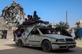 Destroyed Tower Following An Israeli Airstrike - Gaza City