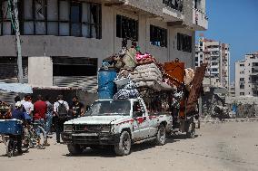 Destroyed Tower Following An Israeli Airstrike - Gaza City
