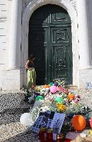People Gather At Site Of Funicular Accident - Lisbon