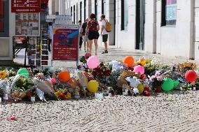 People Gather At Site Of Funicular Accident - Lisbon