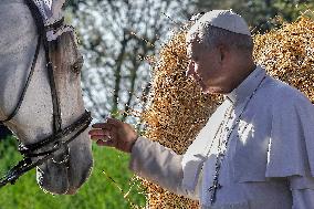 Pope Leo XIV Inaugurates Borgo Laudato Si - Castel Gandolfo