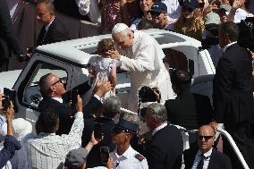 Pope Leo XIV Leads Canonization Of Pier Giorgio Frassati And Carlo Acutis - Vatican City