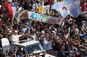 Pope Leo XIV Leads Canonization Of Pier Giorgio Frassati And Carlo Acutis - Vatican City
