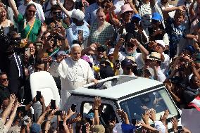 Pope Leo XIV Leads Canonization Of Pier Giorgio Frassati And Carlo Acutis - Vatican City