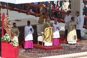 Pope Leo XIV Leads Canonization Of Pier Giorgio Frassati And Carlo Acutis - Vatican City