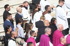 Pope Leo XIV Leads Canonization Of Pier Giorgio Frassati And Carlo Acutis - Vatican City