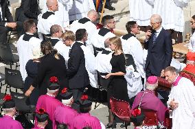 Pope Leo XIV Leads Canonization Of Pier Giorgio Frassati And Carlo Acutis - Vatican City