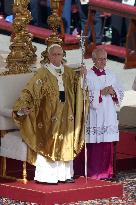 Pope Leo XIV Leads Canonization Of Pier Giorgio Frassati And Carlo Acutis - Vatican City