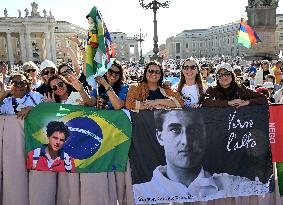 Pope Leo XIV Leads Canonization Of Pier Giorgio Frassati And Carlo Acutis - Vatican City