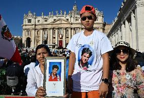 Pope Leo XIV Leads Canonization Of Pier Giorgio Frassati And Carlo Acutis - Vatican City