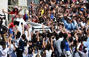 Pope Leo XIV Leads Canonization Of Pier Giorgio Frassati And Carlo Acutis - Vatican City