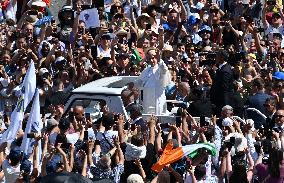 Pope Leo XIV Leads Canonization Of Pier Giorgio Frassati And Carlo Acutis - Vatican City