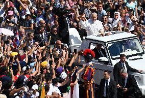 Pope Leo XIV Leads Canonization Of Pier Giorgio Frassati And Carlo Acutis - Vatican City