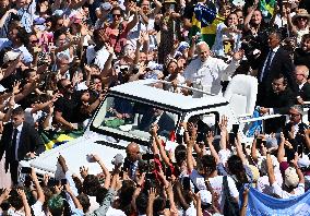Pope Leo XIV Leads Canonization Of Pier Giorgio Frassati And Carlo Acutis - Vatican City