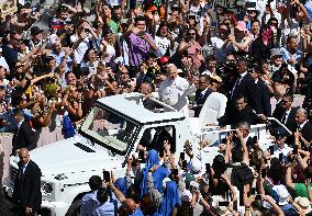 Pope Leo XIV Leads Canonization Of Pier Giorgio Frassati And Carlo Acutis - Vatican City