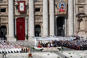 Pope Leo XIV Leads Canonization Of Pier Giorgio Frassati And Carlo Acutis - Vatican City