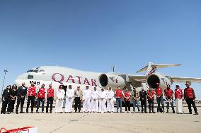 Qatari Humanitarian Aid to Syria - Damascus