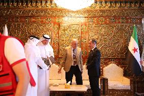 Qatari Humanitarian Aid to Syria - Damascus