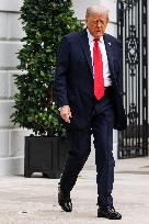 DC: President Trump Departs White House for U.S. Open Tennis Championships in New York