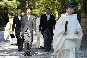 Japan Prince Hisahito in Ise